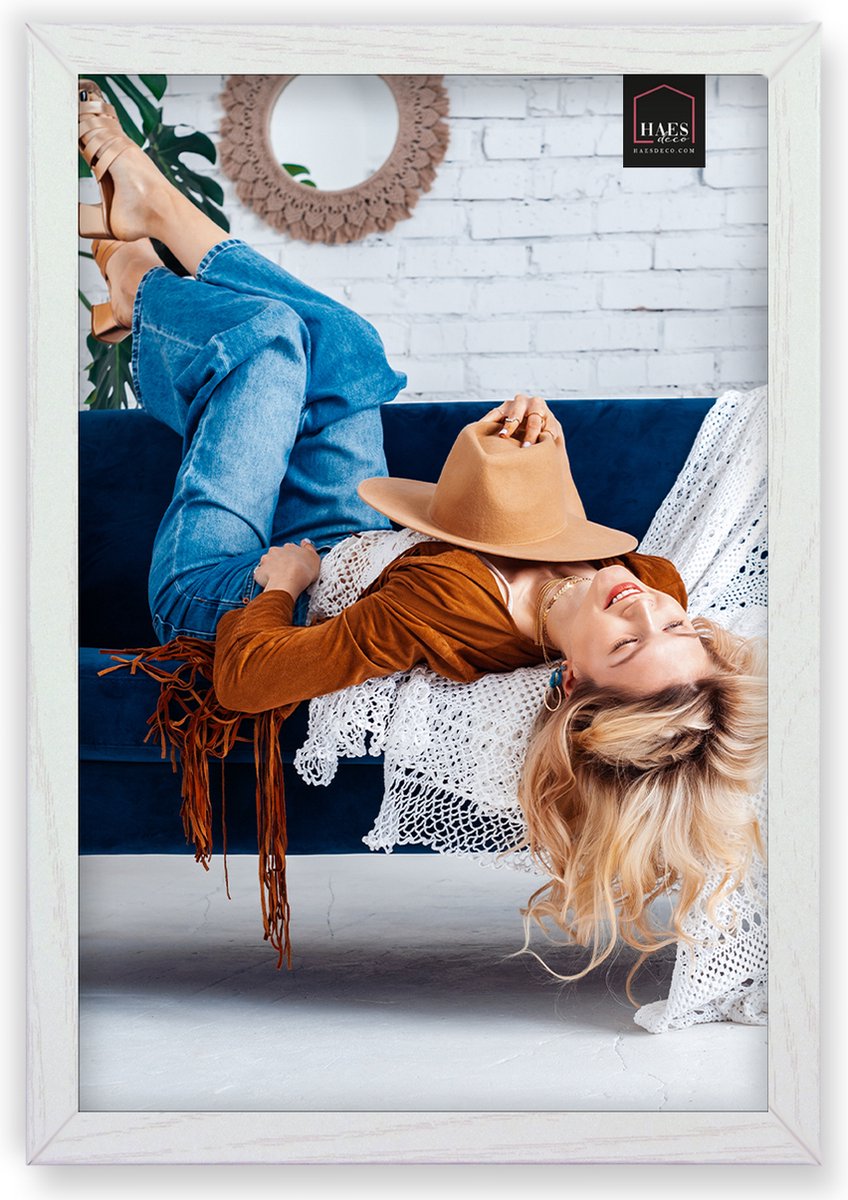 HAES deco Houten fotolijst Avignon wit voor 1 foto formaat 20x30 - SP14630