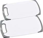 Hard kunststof snijplanken voordeel set in 2 verschillende formaten - 15x 25 cm en 20 x 31 cm