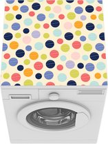 Wasmachine beschermer mat - Stippen - Pastel - Patronen - Abstract - Breedte 60 cm x hoogte 60 cm