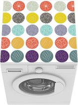 Wasmachine beschermer mat - Stippen - Patronen - Line Art - Breedte 60 cm x hoogte 60 cm