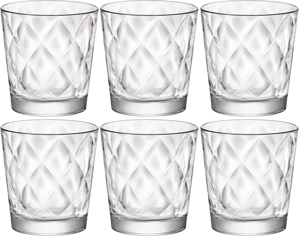 Kaleido waterglazen - 12x stuks - 240 ml - Sapglas/drinkglazen voordelig setje