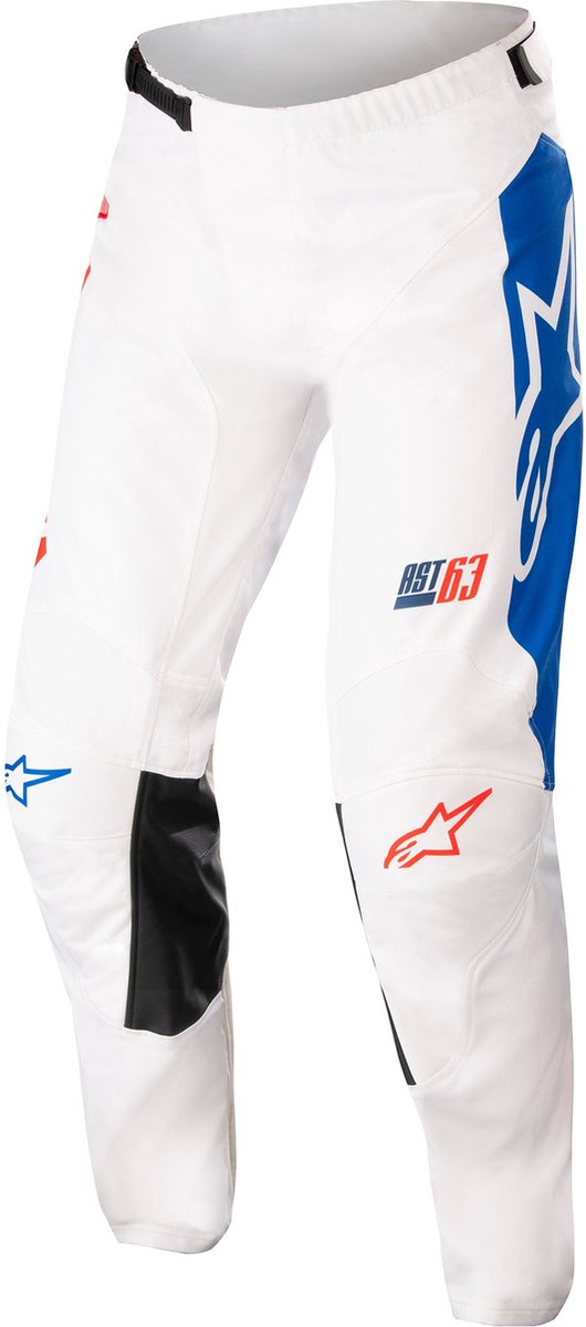 Alpinestars Racer Compass Pants Off White Red Fluo Blue 32