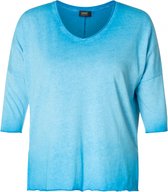 YESTA Lani Jersey Shirt - French Blue - maat X-0(44)
