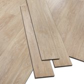 ARTENS - PVC vloer WHARTON - Click vinyl planken - vinyl vloer - ruw hout effect - lichtbruin/beige - INTENSO - 122 cm x 18 cm x 5 mm - dikte 5 mm - 1,1m²/5 planken