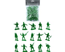 100x Speelgoed soldaatjes/soldaten figuren 3,5 - 7 cm - Speelfiguren en sets