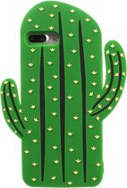 Peachy Silicone cactus case iPhone 7 Plus 8 Plus hoesje - Groen