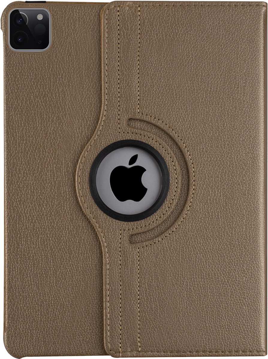 Apple iPad Pro 12.9 (2021) Book Case Tablethoes - Goud - 360 Graden Draaibaar