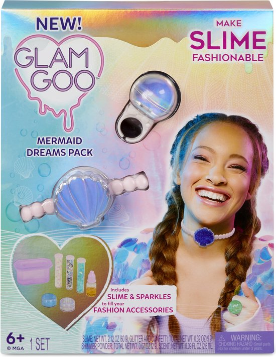 Glam Goo Theme Pack- Mermaid Dreams - Speelslijm sieraden