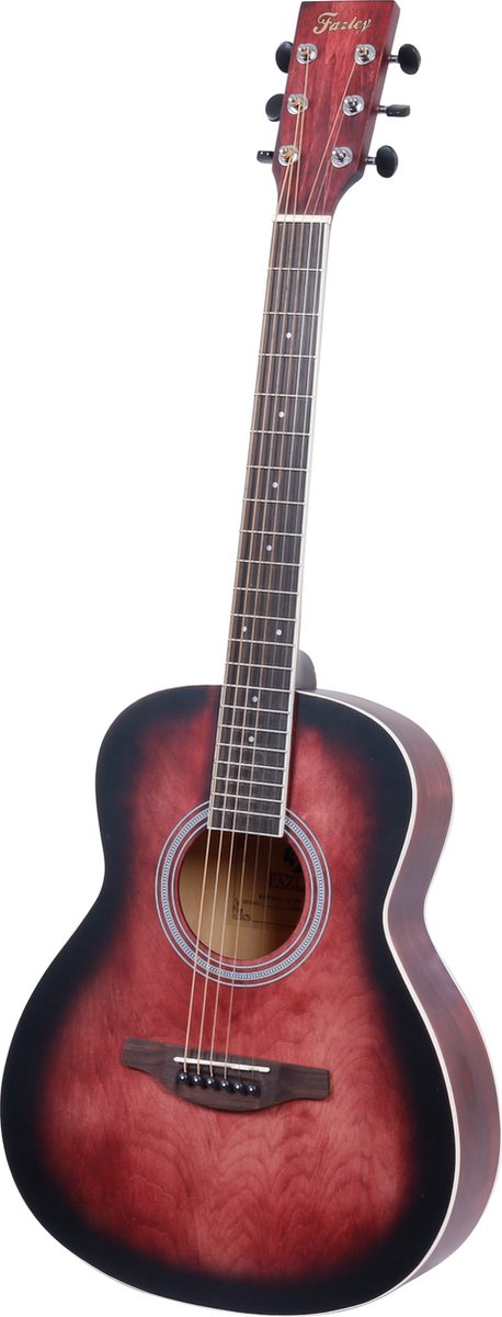 Fazley W55-COL-R-3/4 ColourTune western gitaar rood