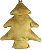 kersthanger boom Carola 15 x 17 cm textiel goud