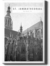 Walljar - Sint-Janskathedraal '45 - Muurdecoratie - Canvas schilderij