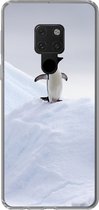 Geschikt voor Huawei P40 Lite hoesje - Pinguïn - IJs - Winter - Siliconen Telefoonhoesje