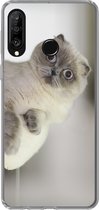 Telefoonhoesje Geschikt voor Huawei P30 Lite hoesje - Kat - Dier - Woonkamer - Siliconen Telefoonhoesje