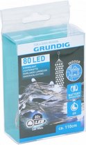 kerstverlichting led 1,1 meter rubber 80 led wit