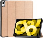 Hoesje Geschikt voor iPad Air 2022 Hoesje Case Hard Cover Hoes Book Case - Goud