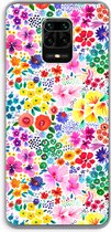 Case Company® - Xiaomi Redmi Note 9 Pro hoesje - Little Flowers - Soft Cover Telefoonhoesje - Bescherming aan alle Kanten en Schermrand