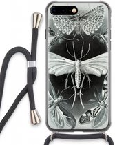 Case Company® - iPhone 8 Plus hoesje met Koord - Haeckel Tineida - Telefoonhoesje met Zwart Koord - Extra Bescherming aan alle Kanten en Over de Schermrand