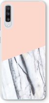 Case Company® - Samsung Galaxy A70 hoesje - A touch of peach - Soft Cover Telefoonhoesje - Bescherming aan alle Kanten en Schermrand