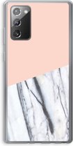 Case Company® - Samsung Galaxy Note 20 / Note 20 5G hoesje - A touch of peach - Soft Cover Telefoonhoesje - Bescherming aan alle Kanten en Schermrand