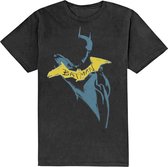 DC Comics Batman - The Batman Yellow Sketch Heren T-shirt - 2XL - Zwart