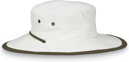 Chapeau de Soleil Homme Déperlant Protection UV50 Unisexe Taille : 61cm réglable - Couleur : Natural/Kaki