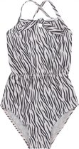 Koko Noko meisjes zwempak Zebraprint Champagne