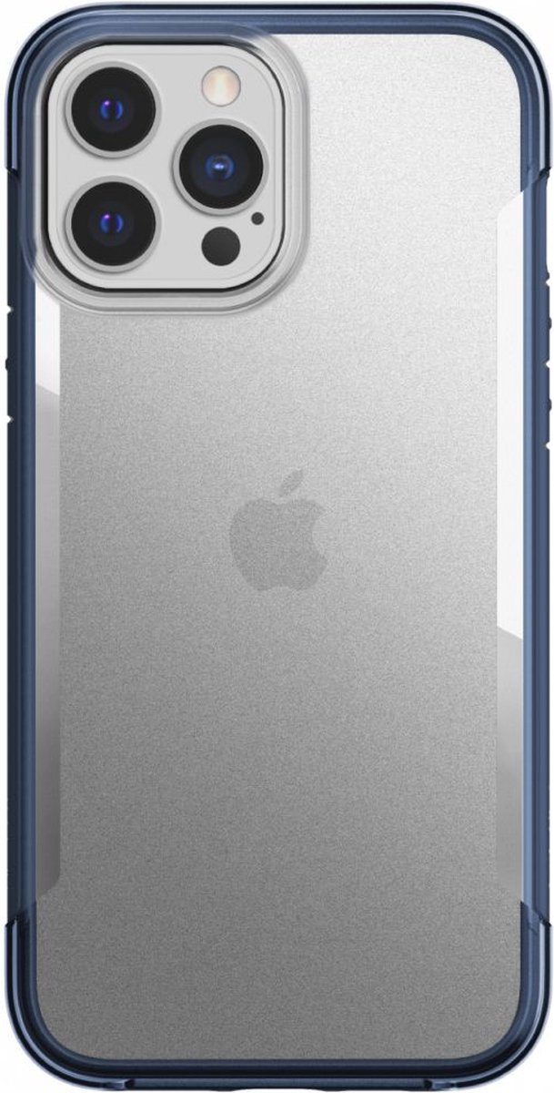 Raptic Terrain Hoesje Back Cover Transparant/Blauw Geschikt voor Apple iPhone 13 Pro Max
