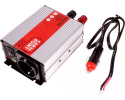 Carpoint Omvormer - 12V>230V - Continu vermogen 150W - Piekvermogen 300 Watt – Uitgang Frans/Belgisch stopcontact - USB poort om ander apparaat op te laden - Aansluiting via sigarettenaansteker – Ingebouwde koelventilator - Afmeting 120x100x50mm