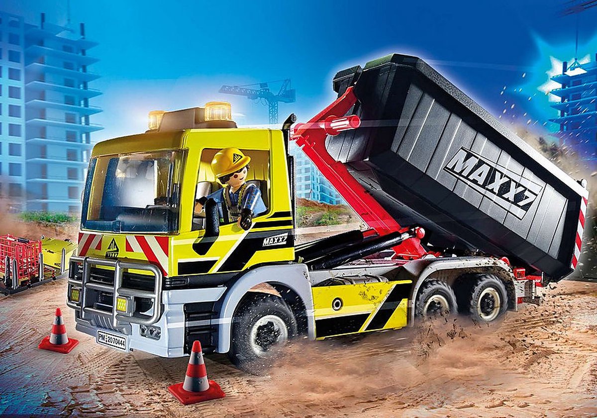 PLAYMOBIL City Action Vrachtwagen met wissellaadbak - 70444 — afbeelding 8