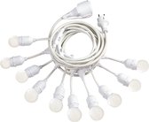 Ideal Lux Fiesta - Hanglamp Modern - Wit - H:14cm   - E27 - Voor Binnen - Metaal - Hanglampen -  Woonkamer -  Slaapkamer - Eetkamer