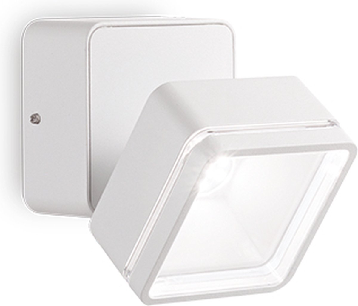 Ideal Lux - Omega square - Wandlamp - Metaal - LED - Wit - Voor binnen - Lampen - Woonkamer - Eetkamer - Keuken