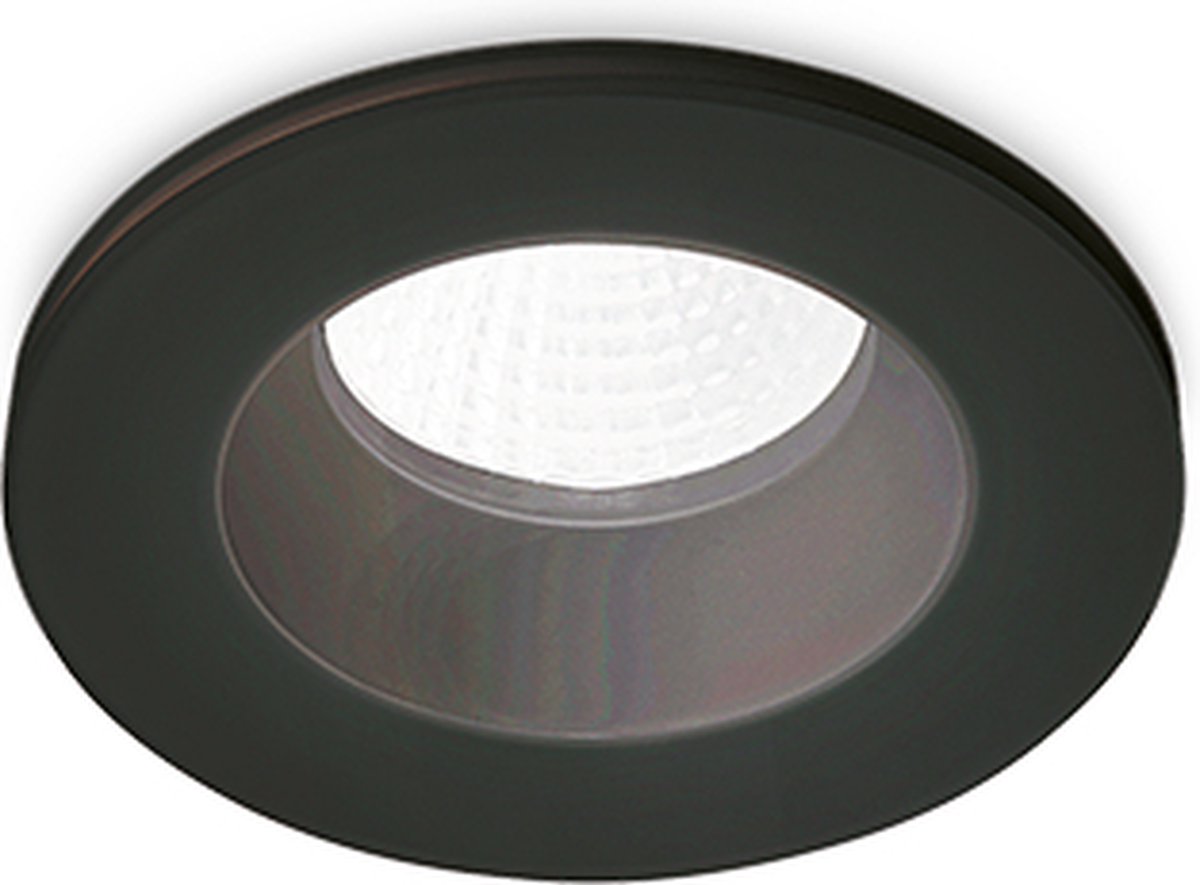 Ideal Lux Room-65 - Plafondlamp Modern - Zwart - H:8cm - Universeel - Voor Binnen - Aluminium - Plafondlampen - Slaapkamer - Kinderkamer - Woonkamer - Plafonnieres