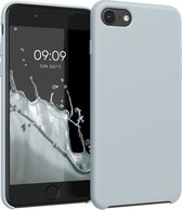 kwmobile telefoonhoesje geschikt voor Apple iPhone SE (2022) / iPhone SE (2020) / iPhone 8 / iPhone 7 - Hoesje met siliconen coating - Smartphone case in grijs