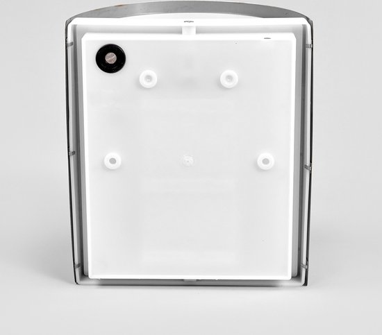 Lindby - Applique d'extérieur - 1lumière - acier inoxydable, polycarbonate - H: 20 cm - E27 - Acier inoxydable, blanc