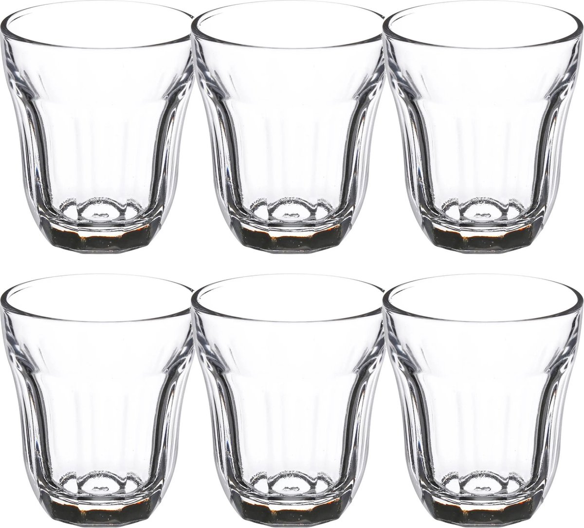 Set van 18x stuks water/sap glazen Enzeau 210 ml van glas - Drinkglazen - Waterglazen