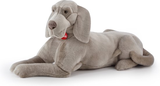 Trudi - Classic Hond Weimaraner Wolfgang (XXL-22019) - Pluche knuffel - Ca. 37 cm (Maat XXL) - Geschikt voor jongens en meisjes - Grijs - Trudi