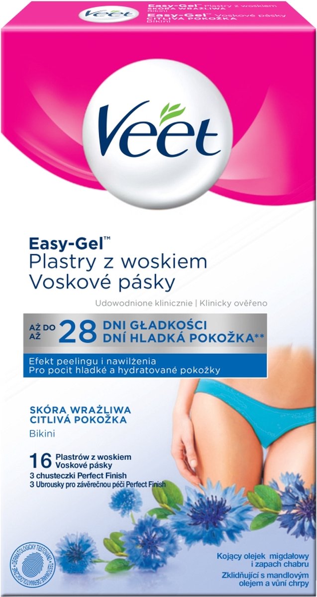 Veet - Easy-Gelwax Plasters From Wax To Hair Removal 16Pcs