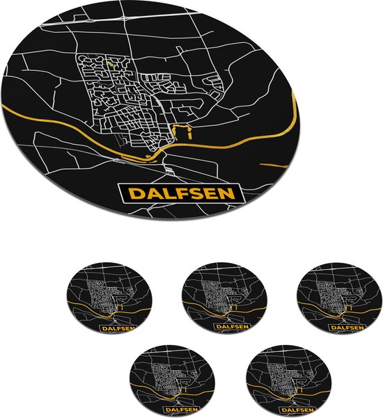 Lot De 6 Sous-verres Ronds Vintage Touristiques Calpe Valence Alicante - Occasion