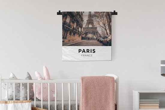 Tapisserie - Tapisserie - Paris - France - Tour Eiffel - 60x60 cm - Tapisserie