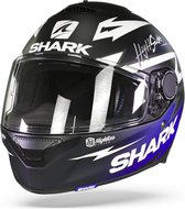 SHARK SPARTAN 1.2 ADRIAN PARASSOL Motorhelm integraalhelm Mat Zwart Blauw Zilver - Maat S