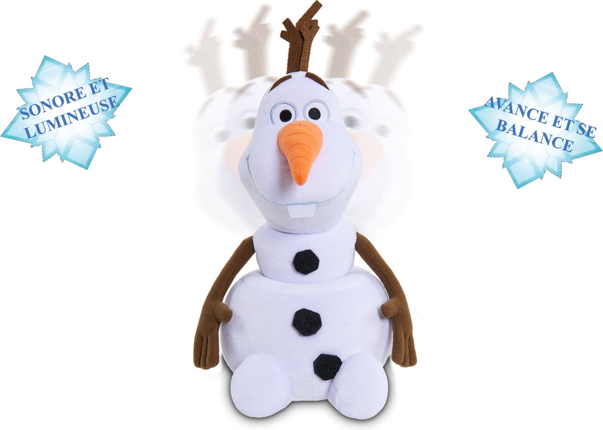 Giochi Preziosi Lrdn2 - Peluche Olaf 30 Cm - Avance Et Se Balance (Sonore  Et Lumineuse)