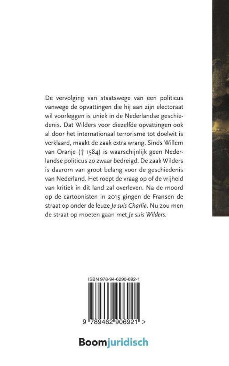 De Staat versus Wilders - back cover
