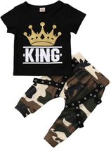 KING Camouflage Babyboy kledingset | 3-4 jaar | 2delig kledingset