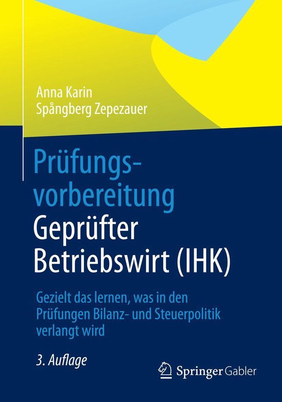 Prüfungsvorbereitung Geprüfter Betriebswirt (IHK) - cover