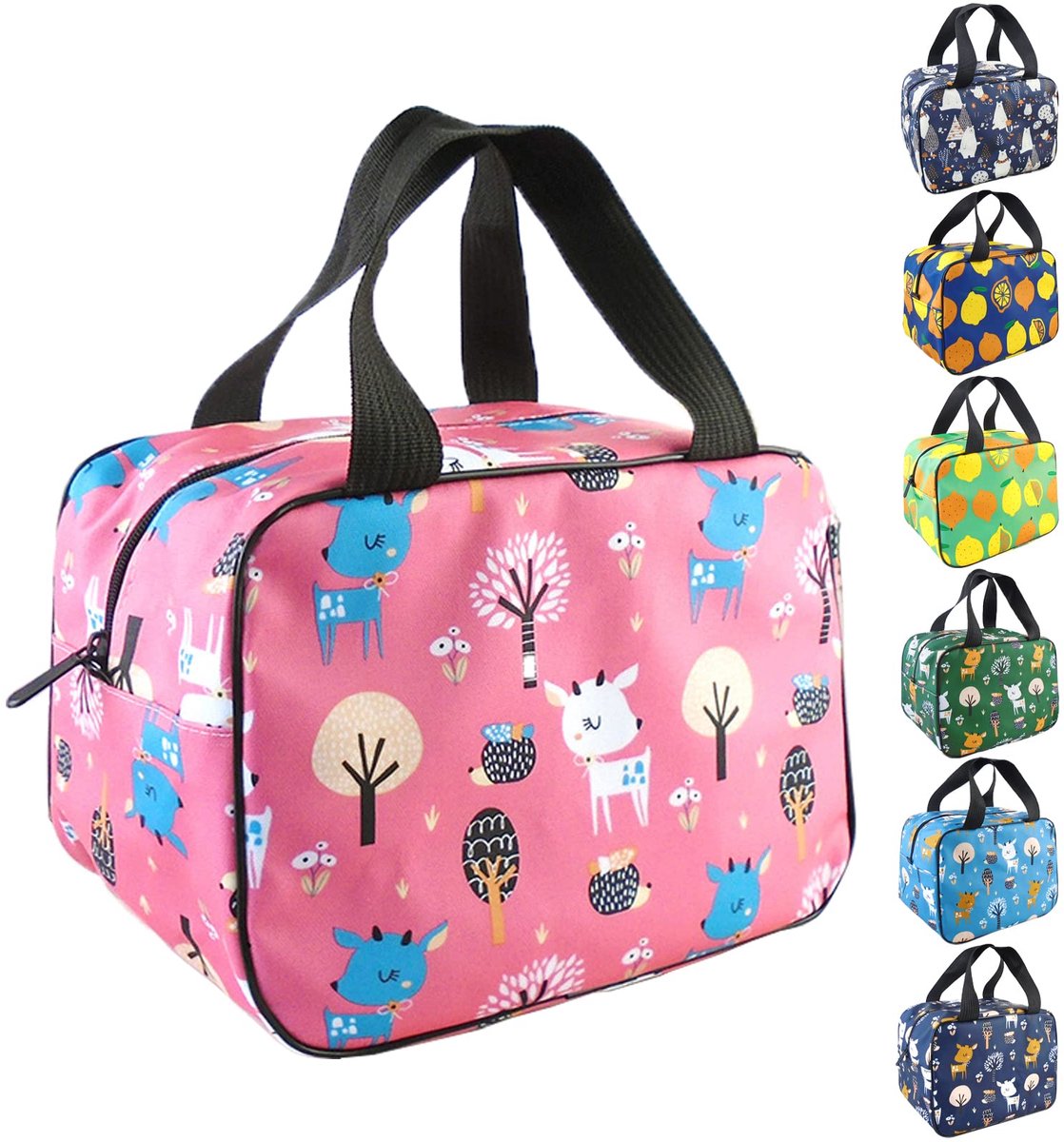My Ninki ® Luxe Waterdichte Lunchtas met Isolatie voor Werk, Picknick en Reisavonturen - Roze Design