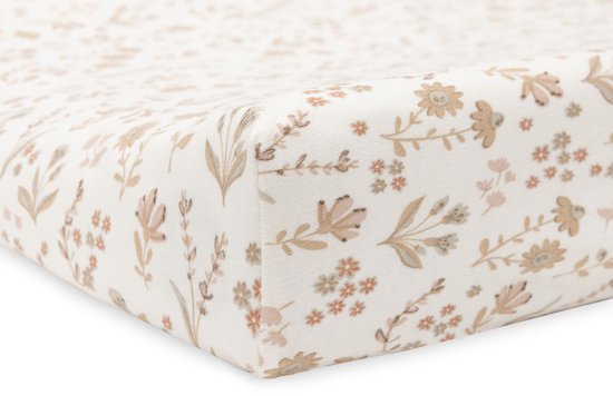 Jollein Aankleedkussenhoes Jersey 50x70cm - Zachte Hoes Baby Aankleedkussen - Bloomy — afbeelding 4