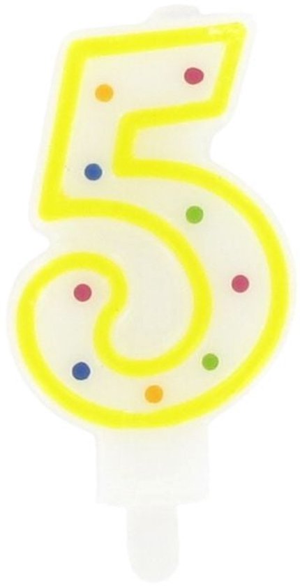 5 bougies d'anniversaire Fackelmann Rio Party