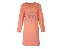Temptation Dames Nachthemd - Bigshirt - Lange Mouw - Roze - Maat L