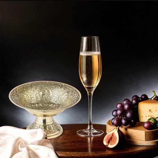 Marrakesh Oosterse decoratieve sieradenschaal, schaal van messing, 15 cm, handgemaakte sleutelschaal, naaldeem goud, als slaapkamer-/woonkamerdecoratie, make-uptafelorganizer als cadeau voor vrouwen