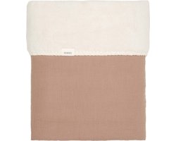 Koeka ledikantdeken teddy Faro - caffe - 100x150